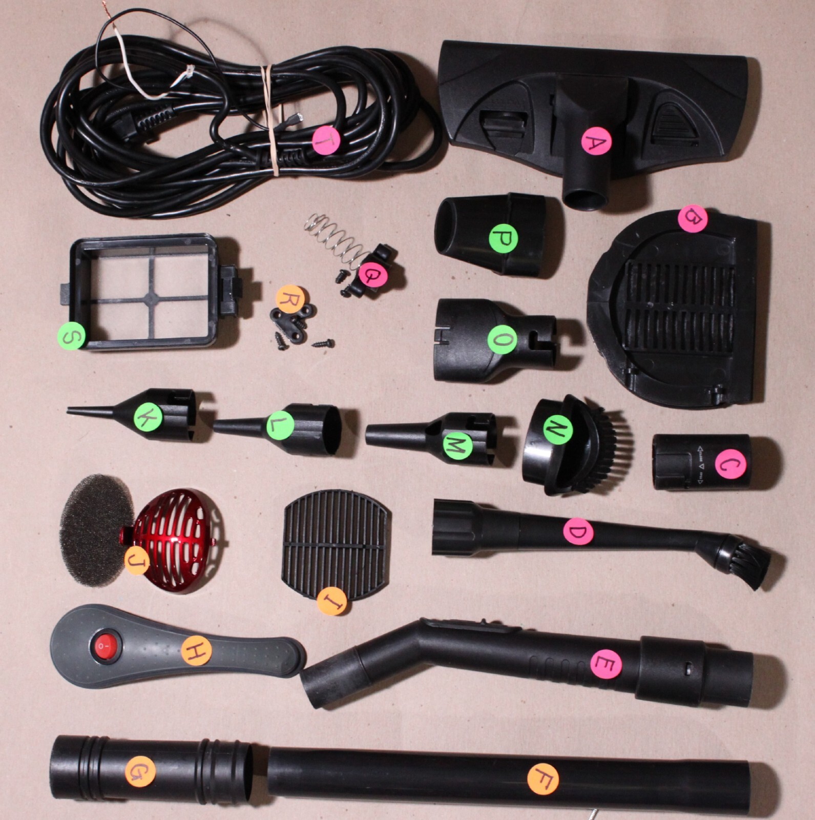 DURABRAND HVC22 HANDHELD VACUUM "REPLACEMENT PARTS" MULTIPLE LISTING