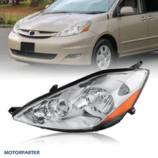 Driver / Left Side Headlight For 2006-2010 Toyota Sienna Front Lamp Headlamps