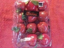 11 Apple Ornaments 2 in dia. MS T-3