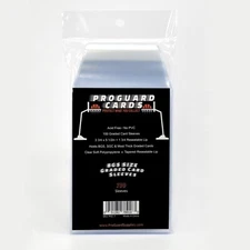 BGS Graded Card Sleeves 100 Sleeves for BGS & SGC Slabs & More Resealable Lip