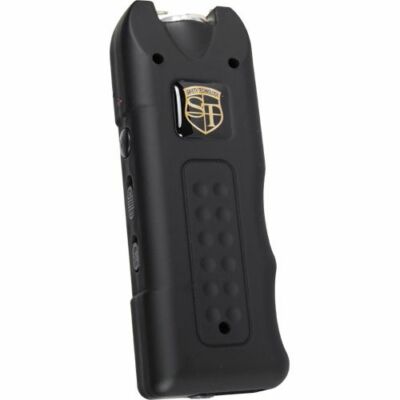 MultiGuard Stun Gun Alarm & Flashlight with Built in Charger Self Defense Black