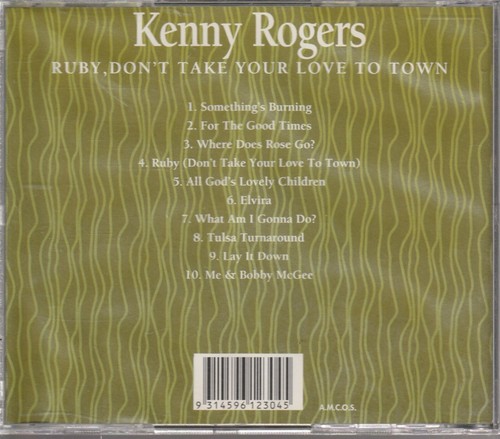 Ruby, Don't Take Your Love To Town, Kenny Rogers - Music CD - Picture 2 of 2