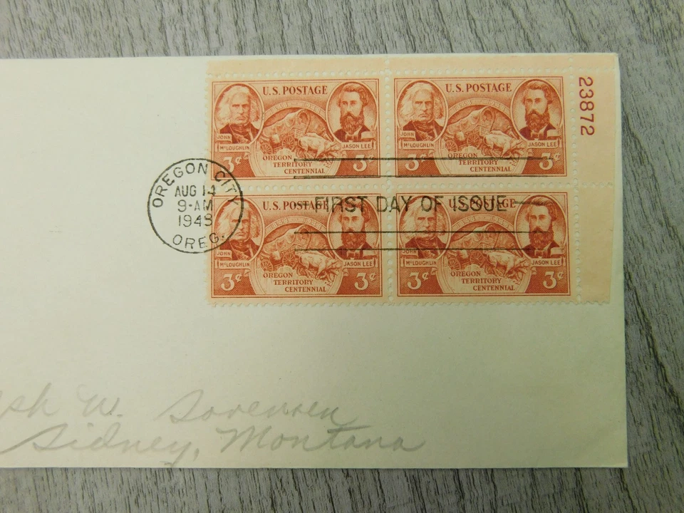 First Day Of Issue Organ Territory Centennial 1948 Vintage Stamp Envelope Cover - Image 2 of 4