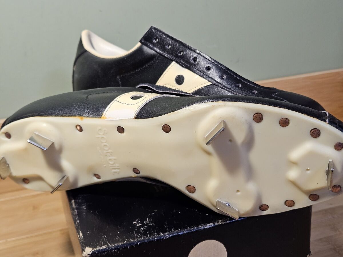 Vintage NOS Spot-bilt 210 Black Baseball Cleats Shoes Size 8 Vintage NOS Spot-bilt 210 Black Baseball Cleats Shoes Size 8