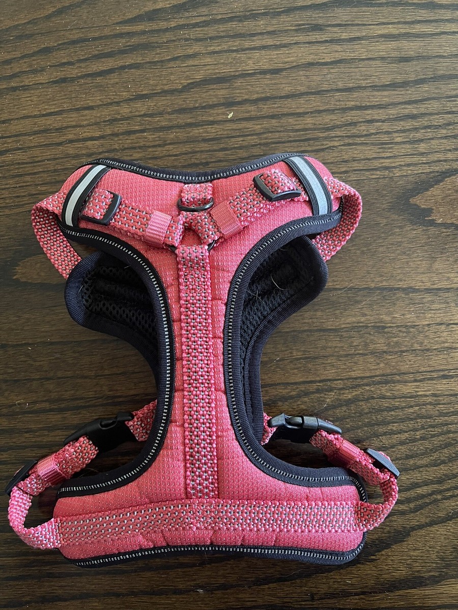 small dog harness pink padded NICE Only Used Once adjustable  display picture 1
