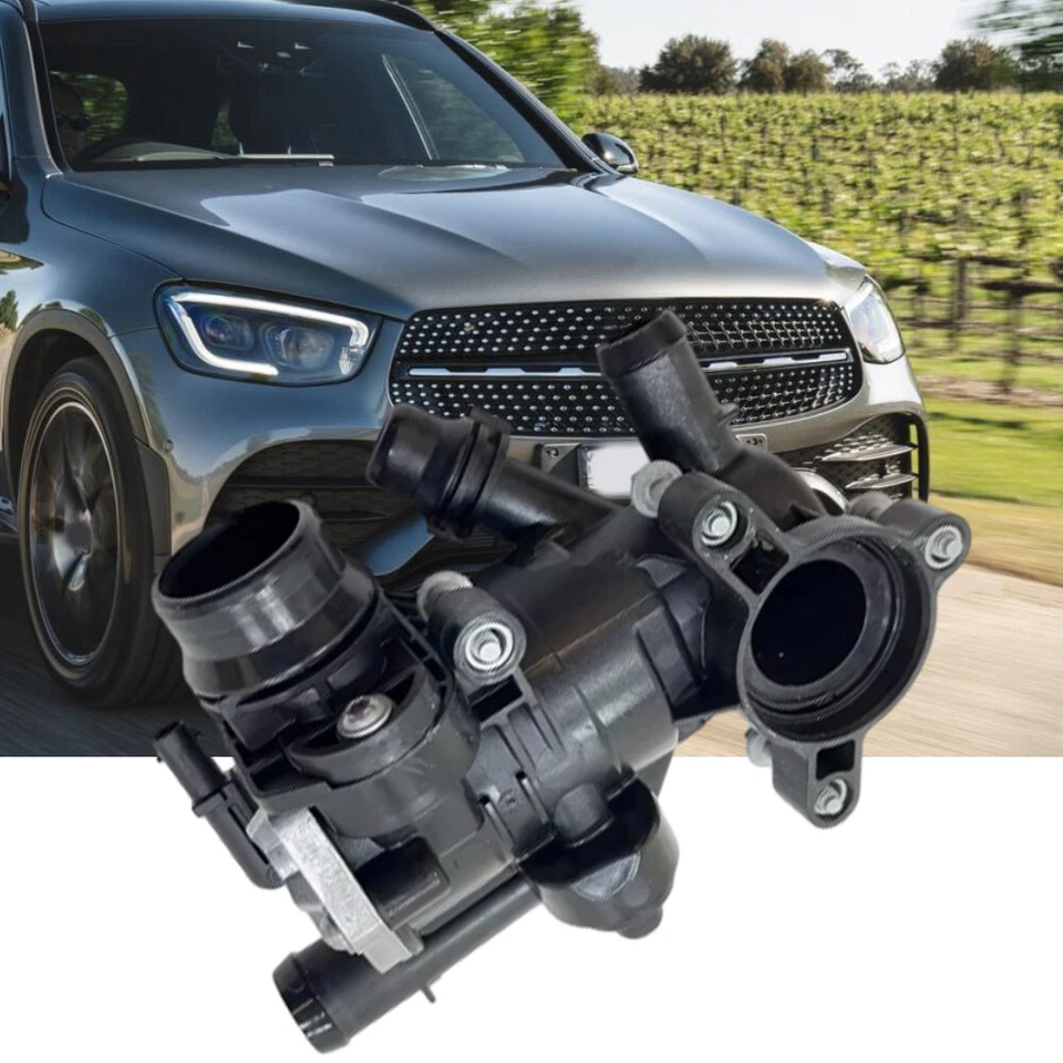 Engine Coolant Thermostat Housing Fit For Mercedes Benz C E GLC 160 2020-2022 - Image 3 of 4