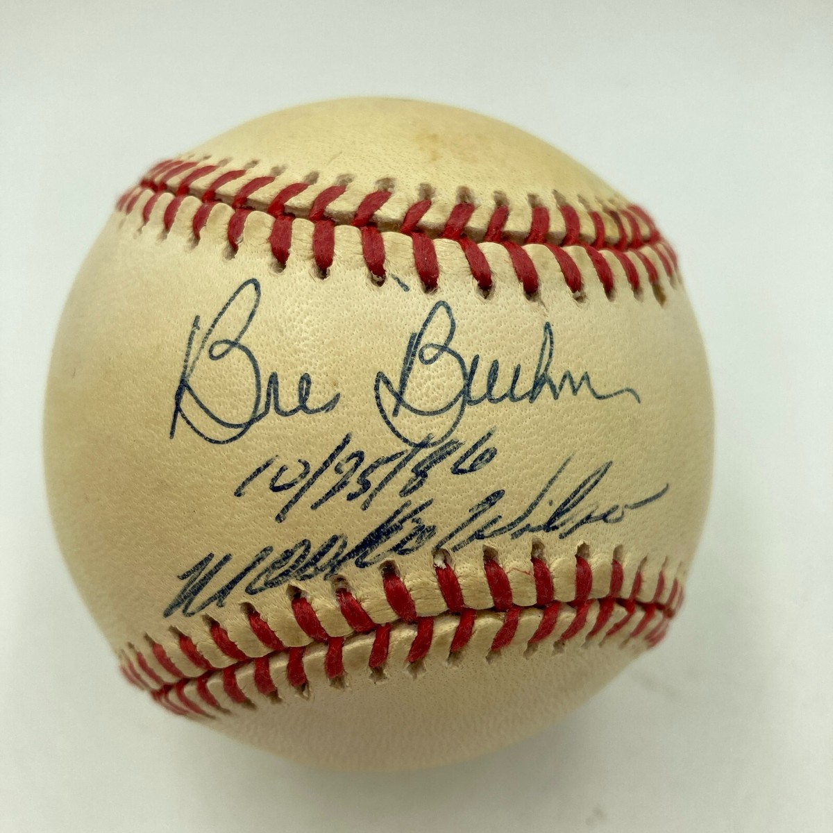 Rare Bill Buckner & Mookie Wilson Signed 1986 World Series 