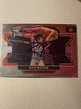 WWE RICK BOOGS Signed Card Raw Smackdown