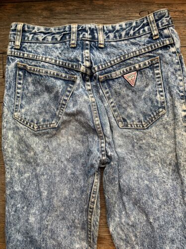 Vintage Guess by Georges Marciano Acid Wash High Waisted Mom Jeans W 30 X 30 - Picture 3 of 10