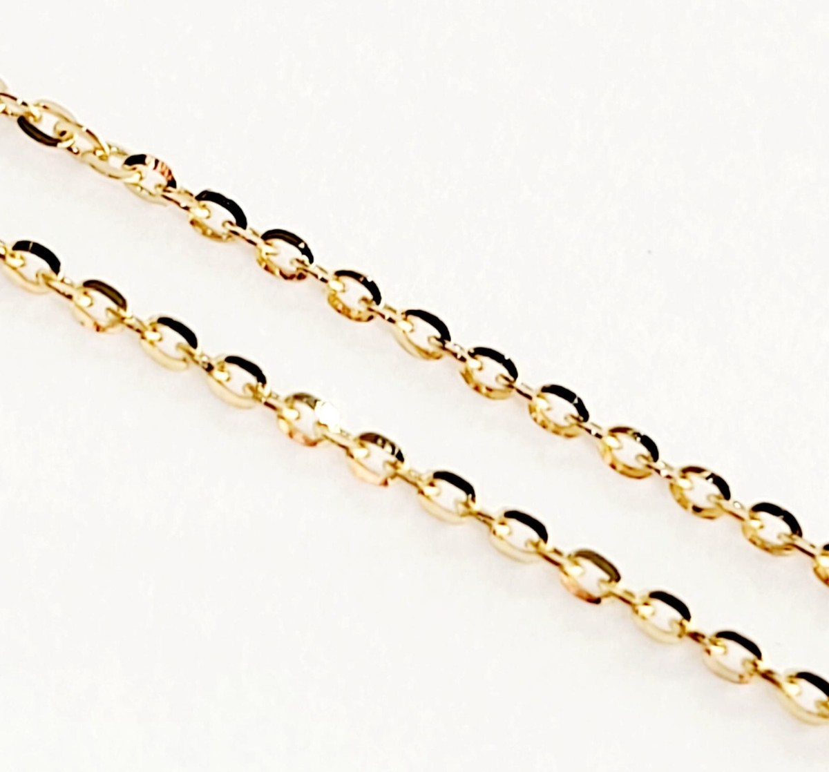 Collana maglia corda leggero in oro giallo 18k 50cm 5mm | Alda