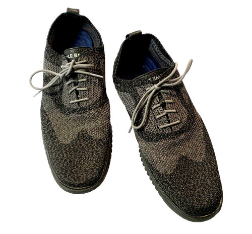Cole Haan 2 ZERØGRAND 13M Stitchlite Oxford Wingtip Black/Magnet C27563 Mens
