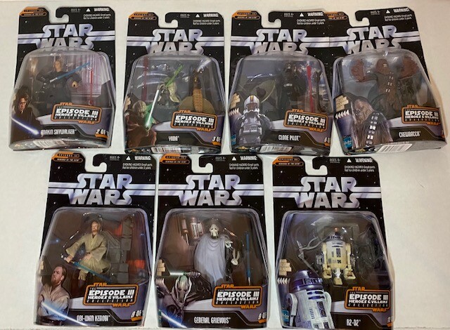 STAR WARS Saga Collection Episode III Heroes & Villains Lot of