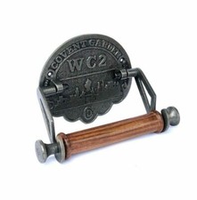 Cast Iron Covent Garden W.C 2 Toilet Roll Holder Vintage retro