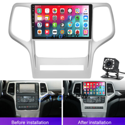 9'' Android 15 Car Radio Stereo GPS Navi Camera For 2008-2013 Jeep Grand Cherokee