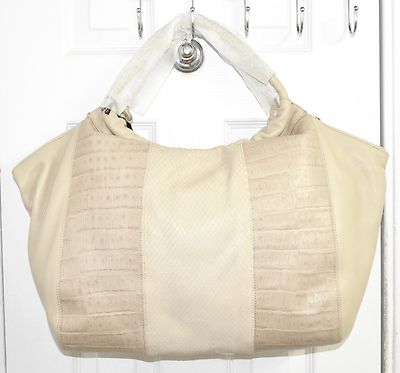 Furla Magnolia XL Shopper Bag Leather Torrone Taupe Made In ITALY