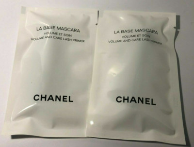2X  Chanel  La Base Mascara Volume /Care Lash Primer Sample .03 oz / NEW SEALED