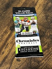 Panini Chronicles Football 2020 Cello Value Pack NFL 15 Trading Card New Sealed