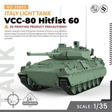 MRY-SFW 1/35 Military Model Kit Italy VCC-80 Hitfist 60 Light Tank