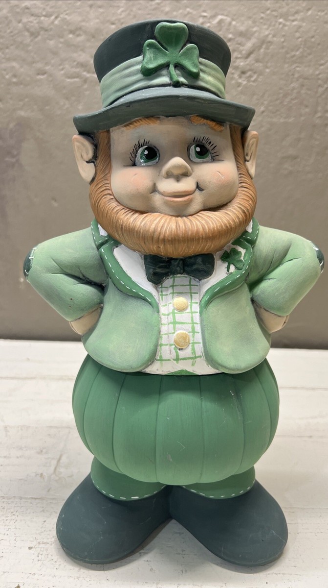 アイルランド限定チーキー CHEEKY LITTLE LEPRECHAUN Vintage Ceramic hand painted Leprechaun stands 12