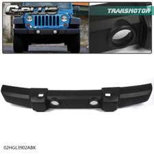 Textured Front Bumper Replacement Fit For 07-18 Jeep Wrangler Wfog Lamp Holes