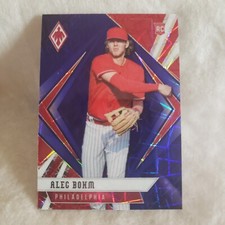 2021 Panini Chronicles Phoenix Alec Bohm Blue Velocity Prizm Rookie Card 