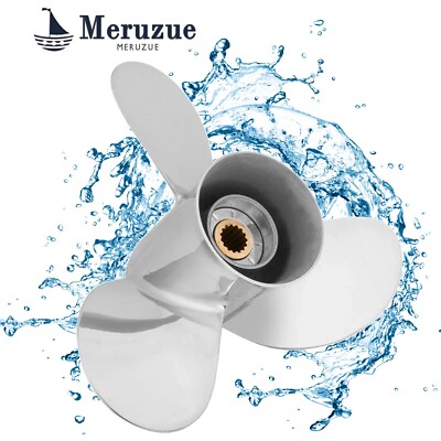 13 1/2 x 14 stainless steel boat propeller fit Yamaha 50-150HP 15 spline RH