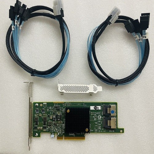 HP H220 6 Gobs SAS HBA LSI 9205-8i P20 mode informatique pour ZFS FreeNAS unRAID 2*SFF8087 - Photo 2/6