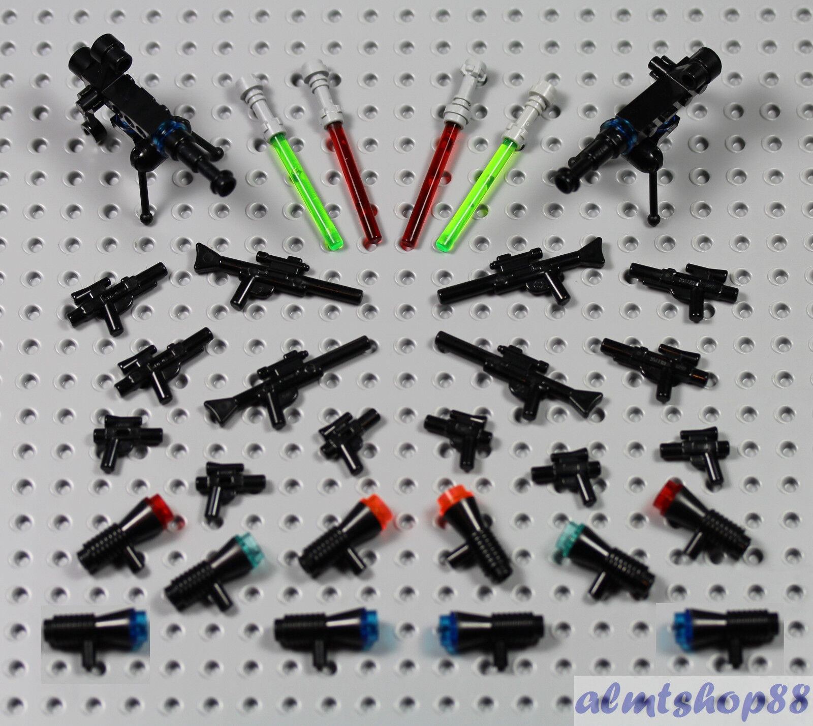 LEGO Star Wars - CHOISISSEZ VOS ARMES - Lot pistolet sabre laser fusil  pistolet