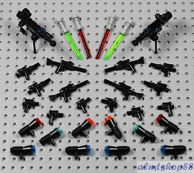 LEGO Star Wars PICK YOUR WEAPONS Lightsaber Gun Rifle Pistol