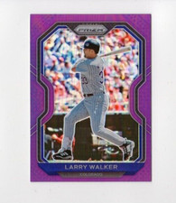 2021 Prizm Baseball Larry Walker #69 Purple Prizm Colorado Rockies HOF