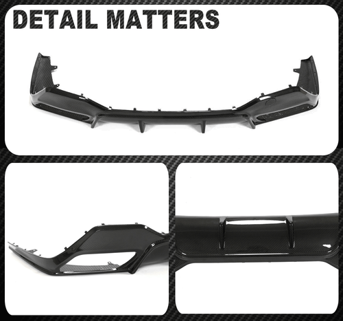 For BMW 8 Series G14 G15 M850i M-Sport 2018-2024 DRY Carbon Rear Bumper Diffuser - Bild 12 von 12