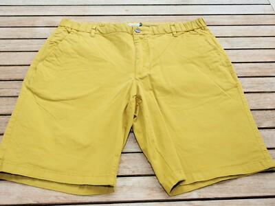 Bermuda Shorts - W36 - Regular Fit - Mustard | NEW - RRP £89.95 | V4005