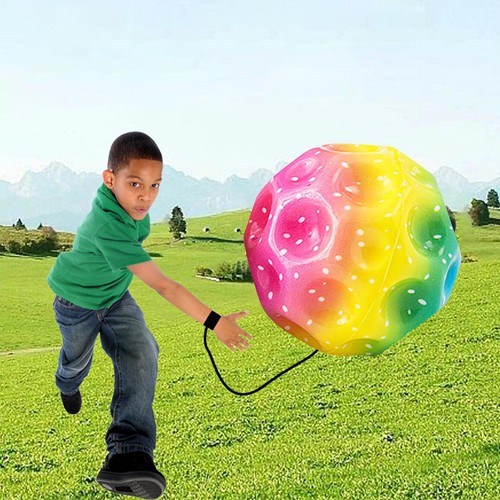 Wrist Return Ball Rubber Sport Ball with Wrist Strap and String Rebound Bouncy - Picture 7 of 13