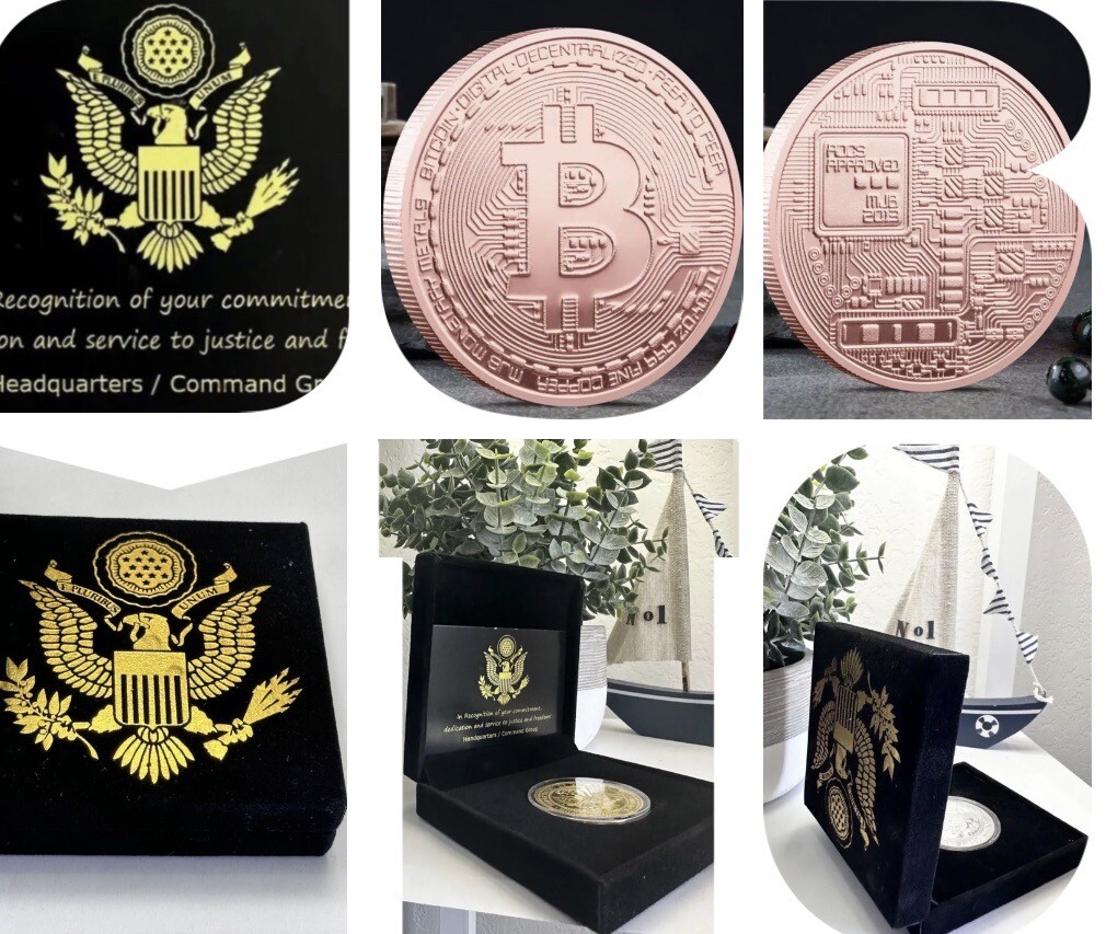 Copper Bitcoin Coin Bit Commemorative Blockchain BTC Collectors Gold USA |  eBay