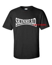 SKINHEAD LOGO T SHIRT oi! music sizes S,M,L,XL,2X,3X 4X 5X