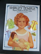 Vintage Classic Shirley Temple Paper Dolls 1986 Uncut Full Color Mint B2005