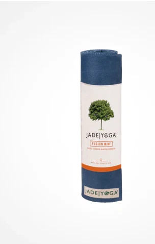 MINI ESTERILLA DE YOGA JADEYOGA FUSIÓN - GOMA ECOLÓGICA Y NATURAL - AZUL MEDIANOCHE Foto 2 de 4