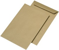 Mailmedia Versandtaschen E5 NaßKlebend Ohne Fenster Braun 500 Versandtaschen