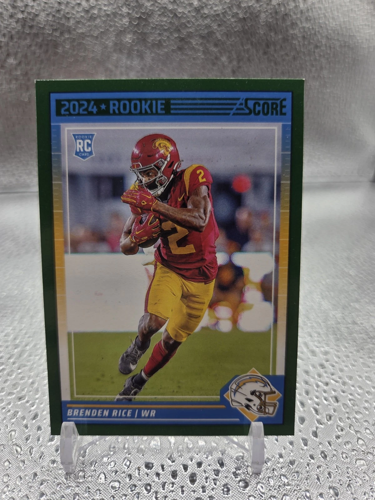 2024 Panini Score Football Green Brenden Rice #364