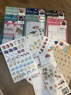 American Crafts #StickerBook Bundle – 6 Books Large Mixed Sticker Lot