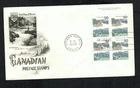 Canada #598, 1972 50¢ Seashore Landscape plate block, Artcraft cachet FDC