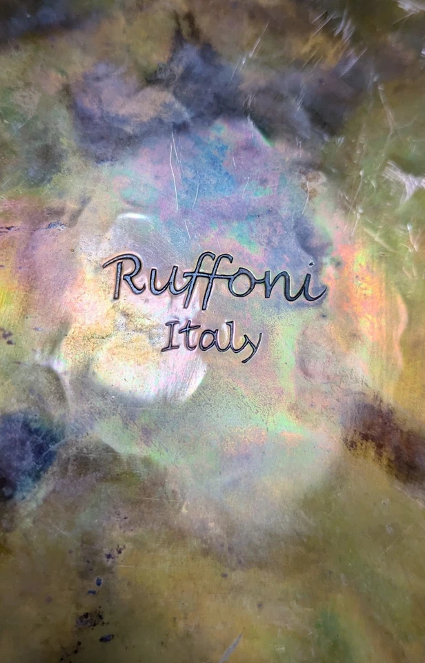 Olla de cobre martillado vintage Ruffoni Italia 11"w x 4"h Foto 2 de 4
