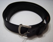 Vtg Miller Style 1188 Black Glove Leather Cowhide Zipper Money Belt size 32 NWT