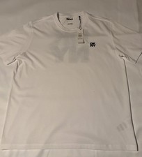 DKNY Men Size Large White Casual Crew Neck Shirt NWT