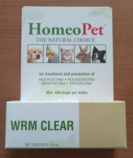 HomeoPet WRM CLEAR Drops - 4730 15ml 450 drops