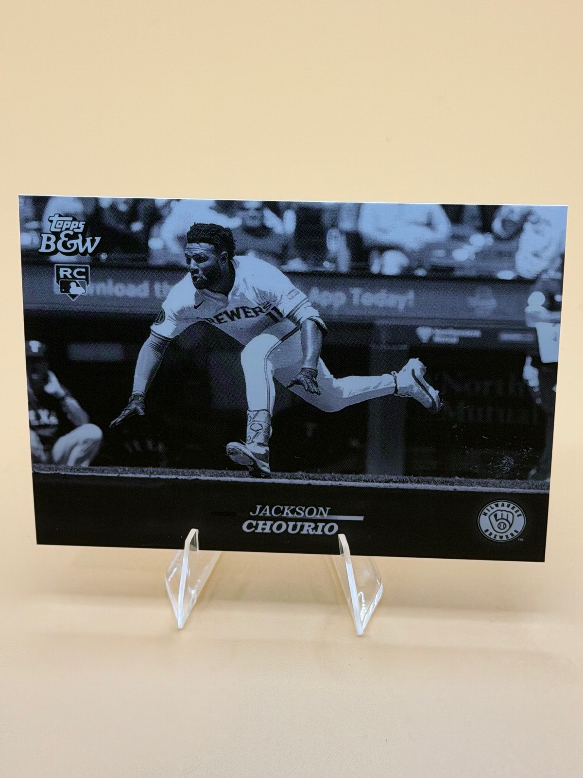 2024 Topps Black & White #53 Jackson Chourio Rookie