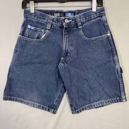 Southpole Denim Shorts Mens 10H Blue Carpenter Relaxed Fit Utility Pockets Y2K