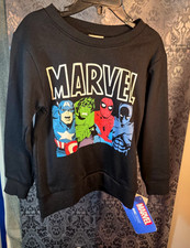 Marvel Comics-Boy's black avengers long-sleeve sweatshirt size 4T