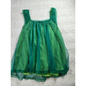 90s Y2K Victoria's Secret Sexy Little Things Green Lace Babydoll Ligerie Set S