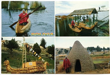Postal Totora Caed Boats Suriquí La Paz Bolivia - sin publicar